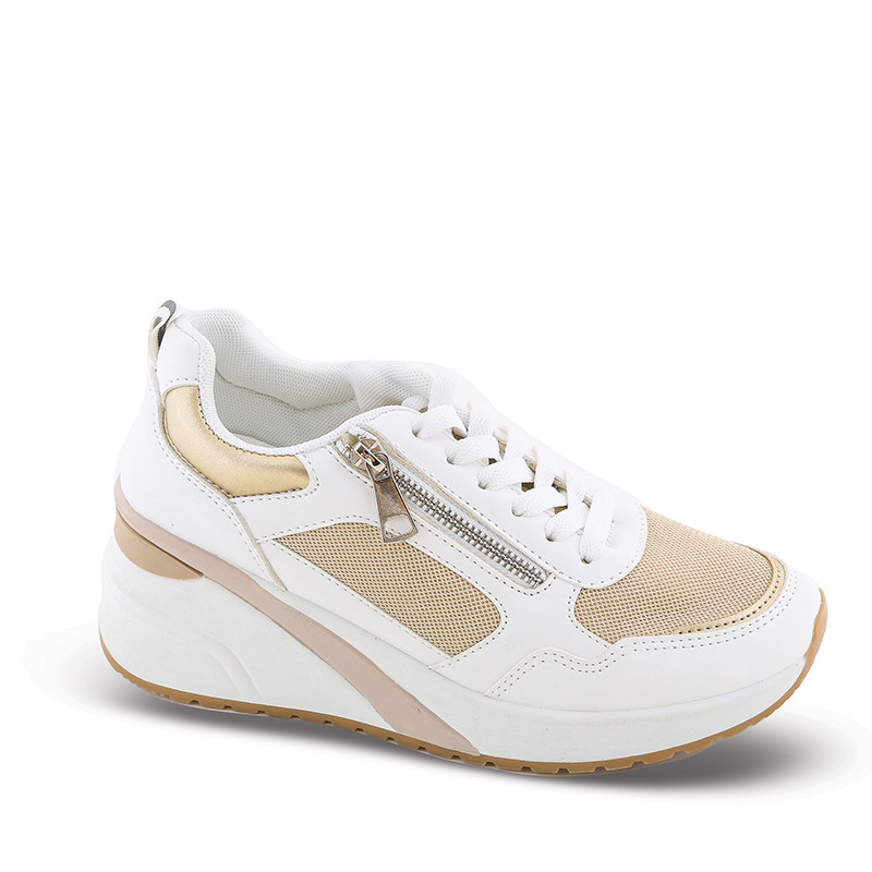 Γυναικεία sneakers πλατφόρμα με φερμουάρ Γυναικεία sneakers πλατφόρμα με φερμουάρ