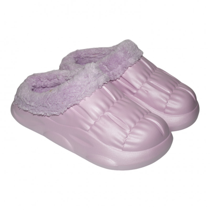 Γυναικεία τύπου crocs με γούνα