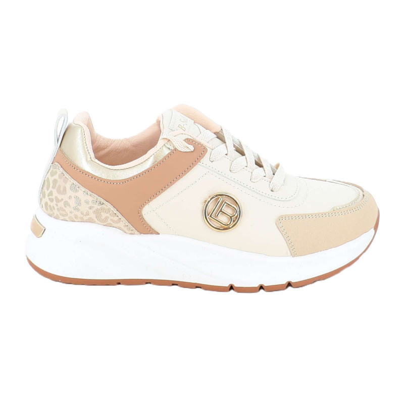 Γυναικεία sneakers με κορδόνια και λεοπάρ λεπτομέρειες Γυναικεία sneakers με κορδόνια και λεοπάρ λεπτομέρειες